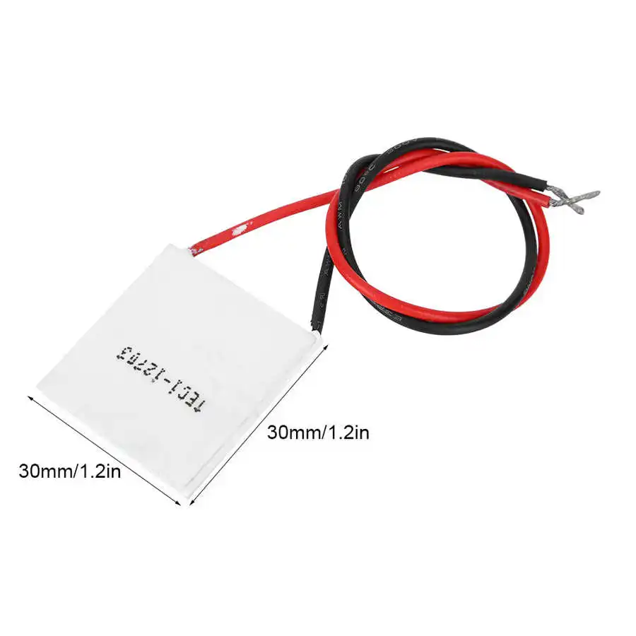 Термоэлектрический охлаждающий модуль фотоэлектрический 12 В 3 А 30x30 мм элемент