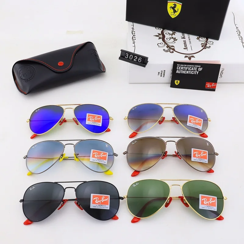

Brand Sunglasses Unisex Retro Aluminum Sunglasses Polarized Lens Vintage Eyewear Sun Glasses For Men/Women with box with logo