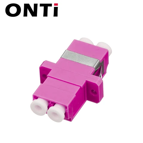 ONTi-LC UPC Дуплексный одномодовый оптоволоконный адаптер, оптоволоконный соединитель LC, оптоволоконный фланец APC, металлический разъем