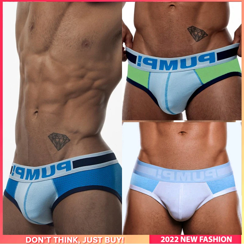 

3Pcs Sissy Cotton Hip Raise Sexy Man Underwear Brief Men Underpants Sissy Slip Gay Panties Jockstrap Men's Briefs Penis