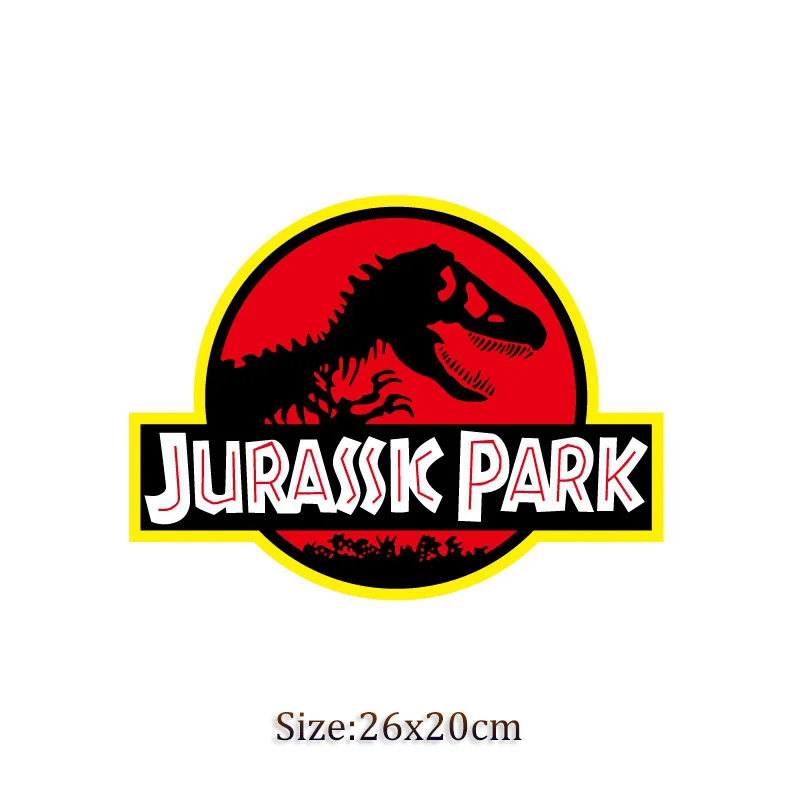 Термотрансферный фильм Парк Юрского периода джинсовая куртка рюкзак ковбойская