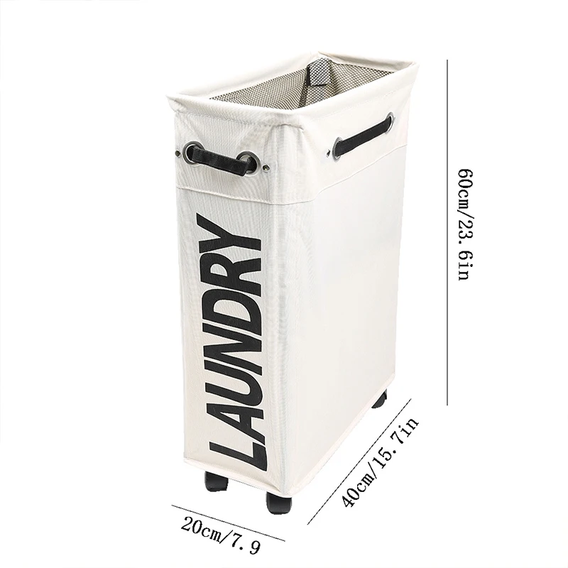 Большая корзина для хранения белья Органайзер Водонепроницаемый 3 сетки прокатки Прачечная мусорный ящик мешки для стирки для ёмкость для хранения грязной одежды коробка - Цвет: Small Size Beige