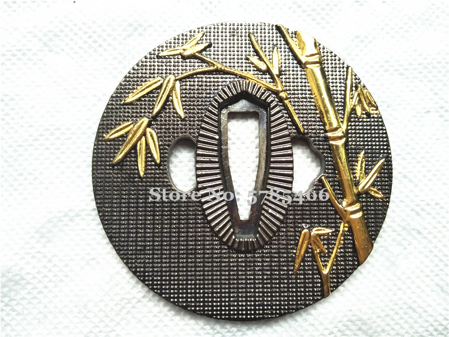 Бамбуковая тема Металлические ремесла Kirsite Меч охранник для Катаны/вакидзаси