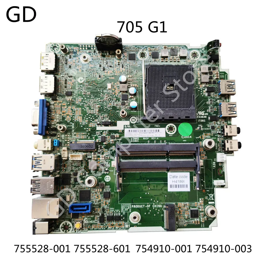GD Original For HP EliteDesk 705 G1 Desktop Motherboard 755528-001 755528-601 754910-001 754910-003 Full Tested Fast Shipping | Компьютеры