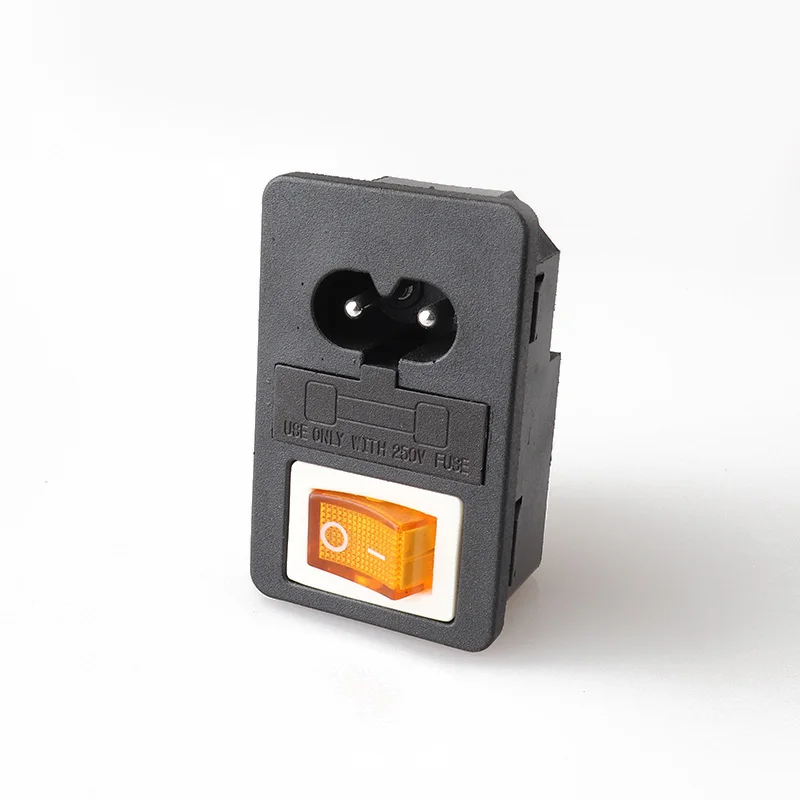 Красный клавишный выключатель 4P и модель C8 с разъемом питания 5А типа