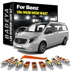 BADEYA Canbus Светодиодная лампа для освещения салона автомобиля Kit для 1996-2016 2017 2018 Mercedes Benz Vito W638 W639 W447 купол багажника номерной знак лампа