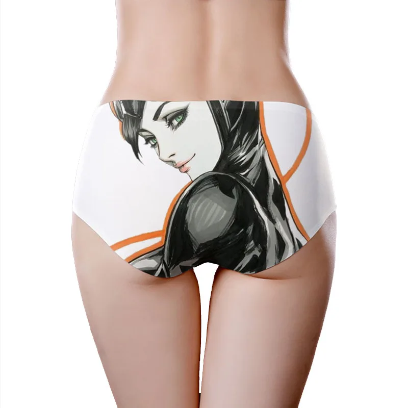 

Style Fashion Cartoon women girl Ice Silk Seamless Ultra-thin Medium Waist Triangular WOMEN'S Panties Underwear Sexy Lingerie