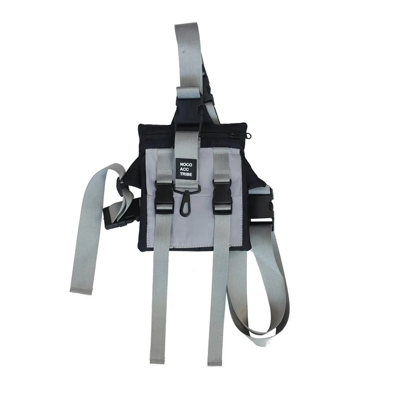 

Streetwear Hip Hop Chest Rig Bags For Women 2021 Unisex Waist Pack Casual Trend Adjustable Tactical Chest Pack Anti-theft Pocket