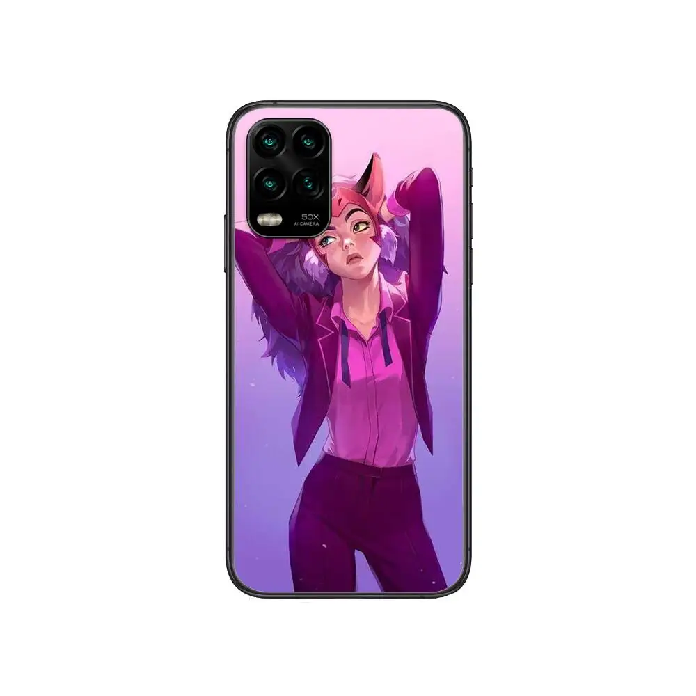 

Anime She-ra and the princess Phone Case For XiaoMi Redmi 11lite ultra 9 8A 7A 6 A Pro T 5G K40 Anime Black Cover Silicone Back