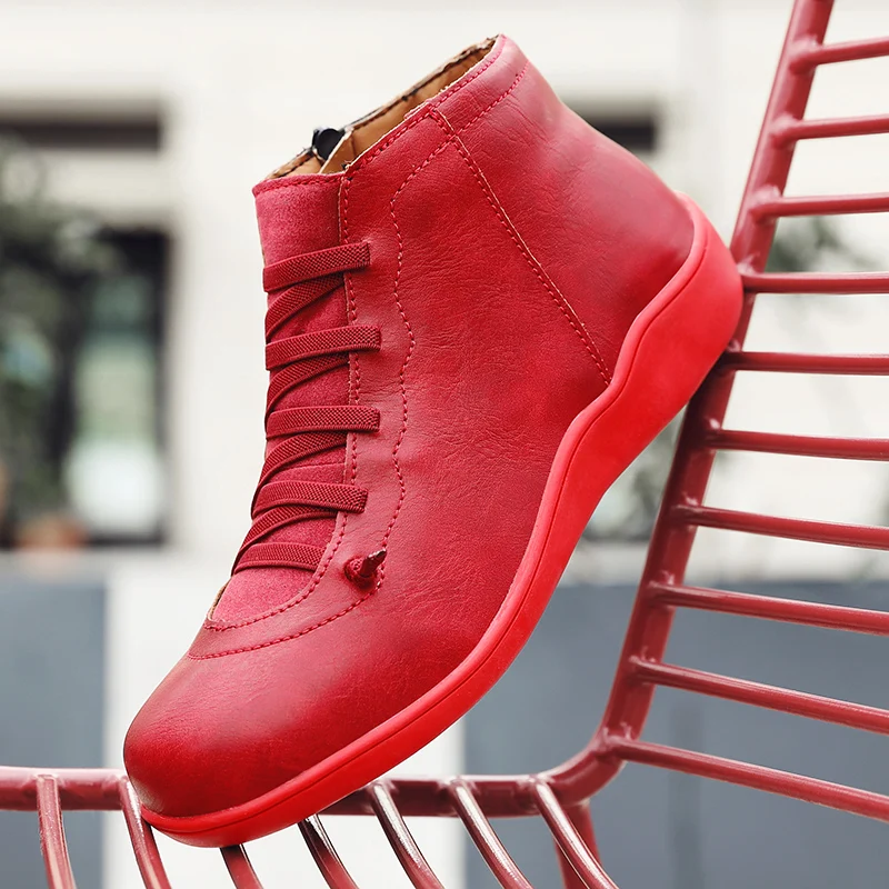 Женские Ботинки Ботильоны кожаные ботинки на шнуровке женские большого размера