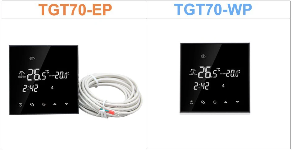 Beok TGT70-WP и TDS21-WP термостат регулятор температуры воды, подогрев пола термостат 200-230 В переключатель контроллер 3A