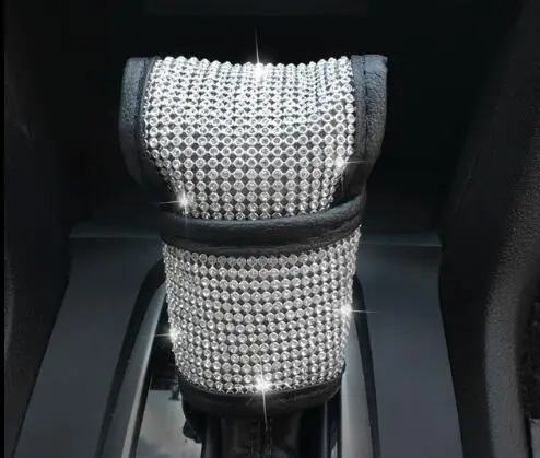 Полностью Алмазный кристаллический чехол на воротник переключения передач