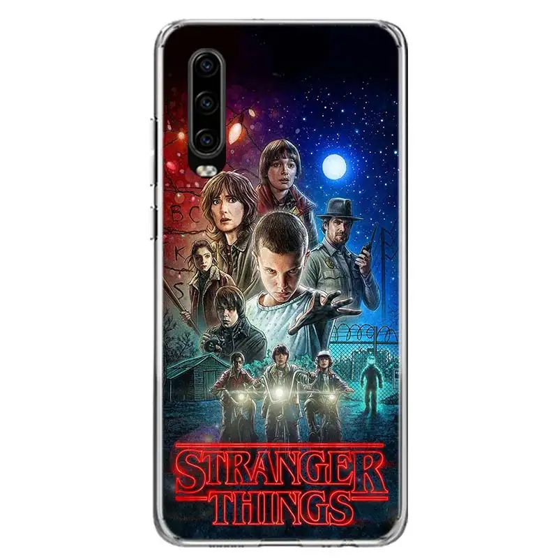 hot stranger things poster phone case for huawei p30 p20 p40 p50 mate 40 30 20 10 pro p10 lite customized gift coque cover capa free global shipping