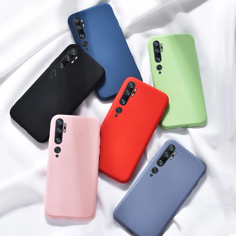 Силиконовый чехол для Xiaomi Mi CC9 Pro жидкий силиконовый мягкий ТПУ цветной Бархатный