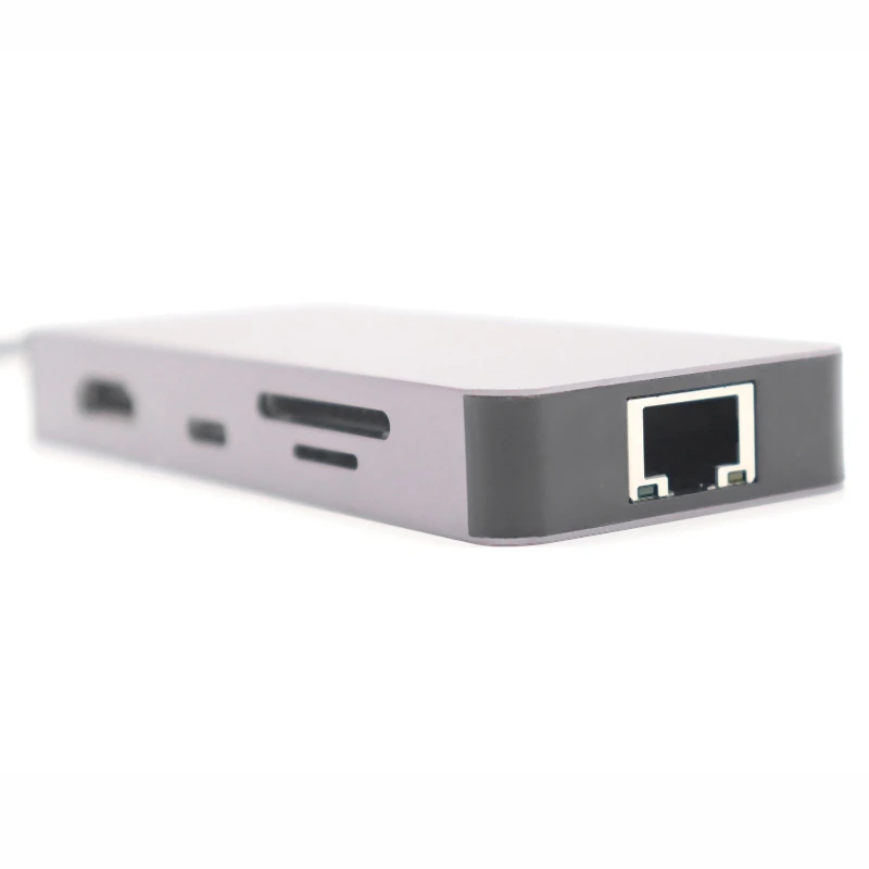

Type-C HUB Multifunctional 8-In-1 Docking Station USB HUB to HDMI Card Reader Adapter Hub for PC Laptop