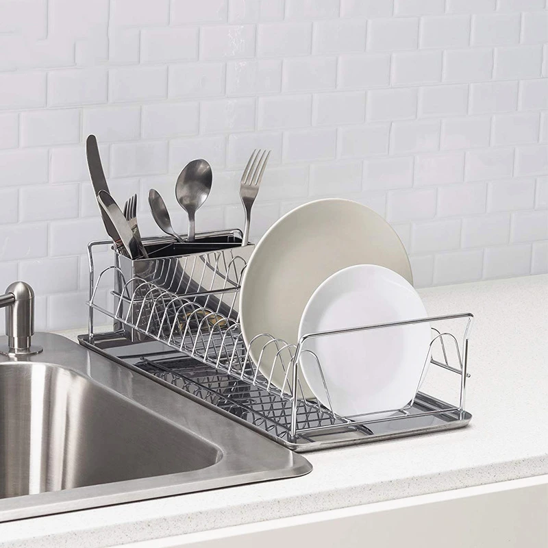 Сушильная посуда из нержавеющей стали шкаф органайзер для кухни держатель слива
