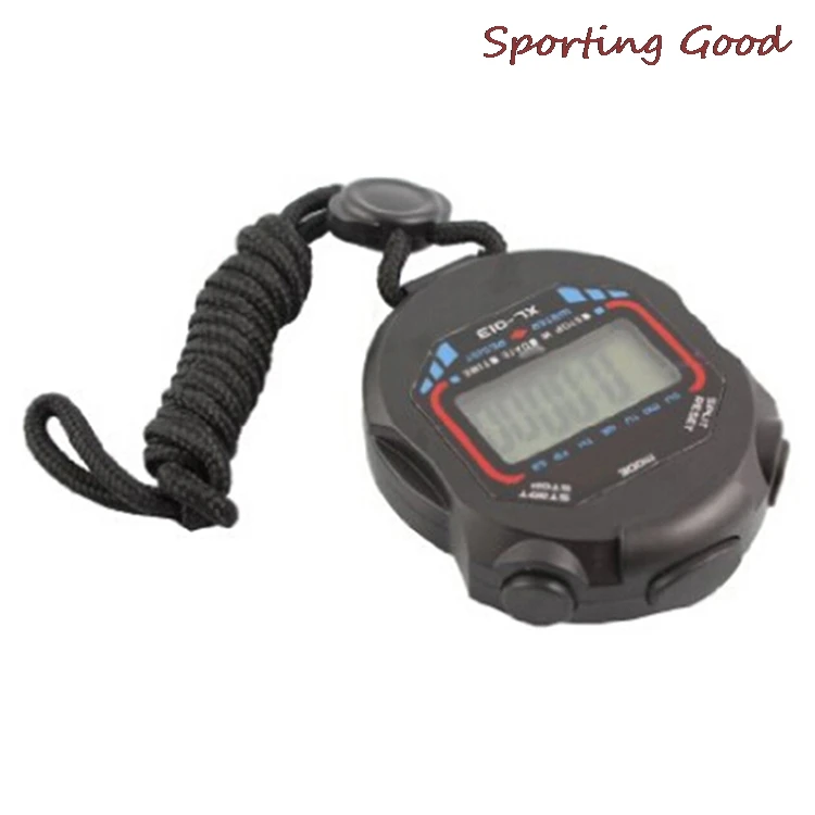 

New Sports Stopwatch Professional Handheld Digital LCD Sports Stopwatch Chronograph Counter Timer With Strap