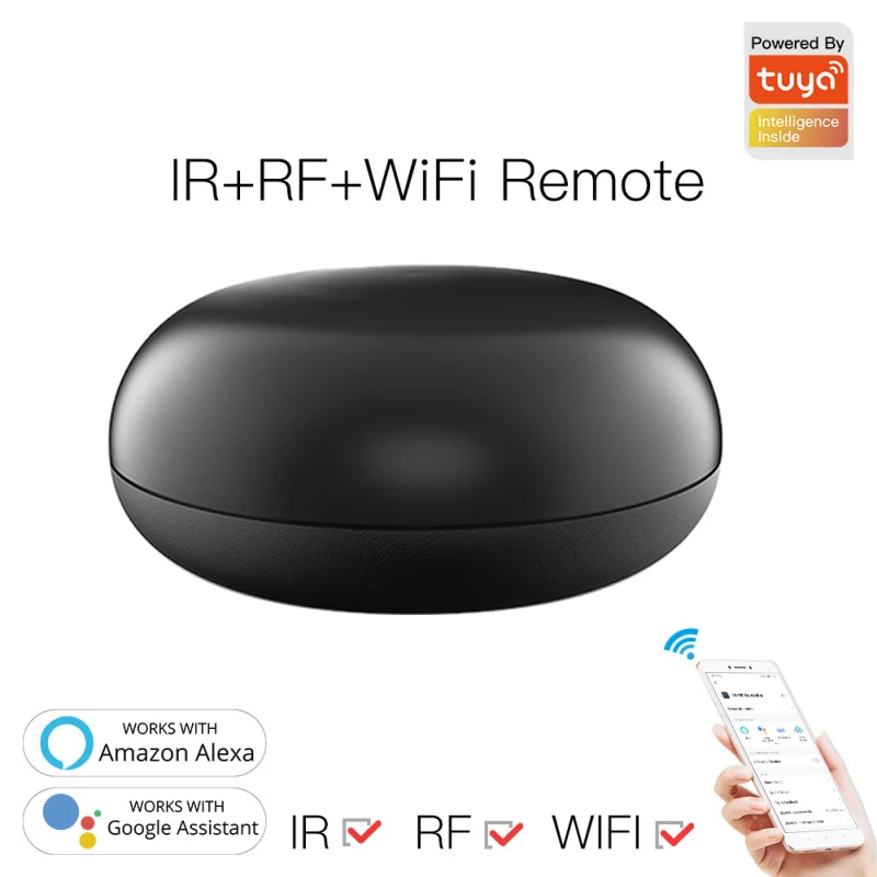 

WiFi-IR Smart Remote Controller Hub 2.4G RF Appliances Infrared Universal Tuya Smart life APP Remote Control For Air Conditioner