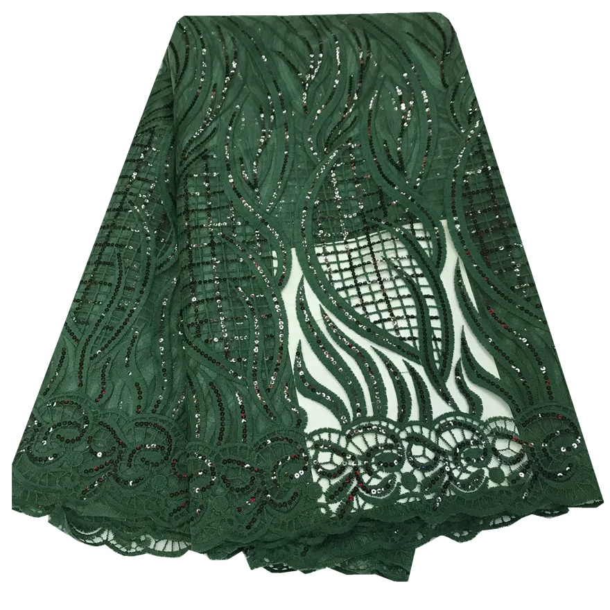Нигерийские кружева с блестками ткань 2019 Высококачественная вуаль АФРИКАНСКАЯ