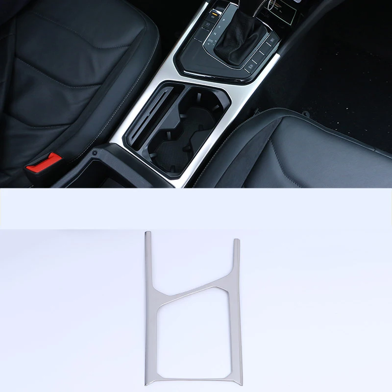 

Lsrtw2017 Stainless Steel Car Gear Panel Trims for Volkswagen Tiguan 2016 2017 2018 2019 2020 Vw Accessories Auto