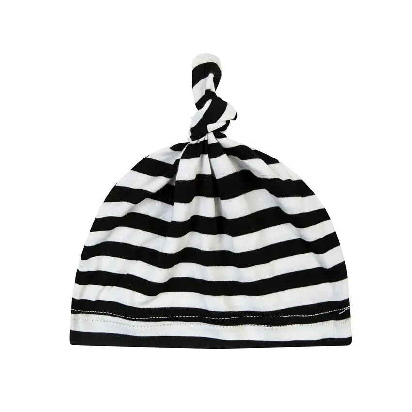 

New Spring And Summer Casual Baby Hat Cute Children's Knotted Hat Striped Head Protection Sunscreen Windproof Hat