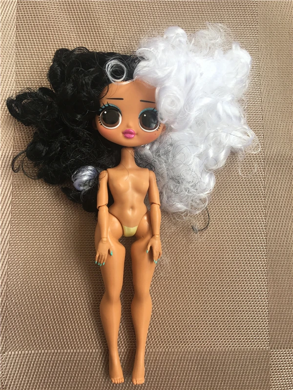 black white hair Модная Кукла-сестра, голова, оригинальное Тело, кукла для девочки, игрушка для волос, сделай сам, кукла, игрушка, часть для девушки, мода, сделай сам, туалетная игрушка, 1/6, кукольные парики - Цвет: black white hair