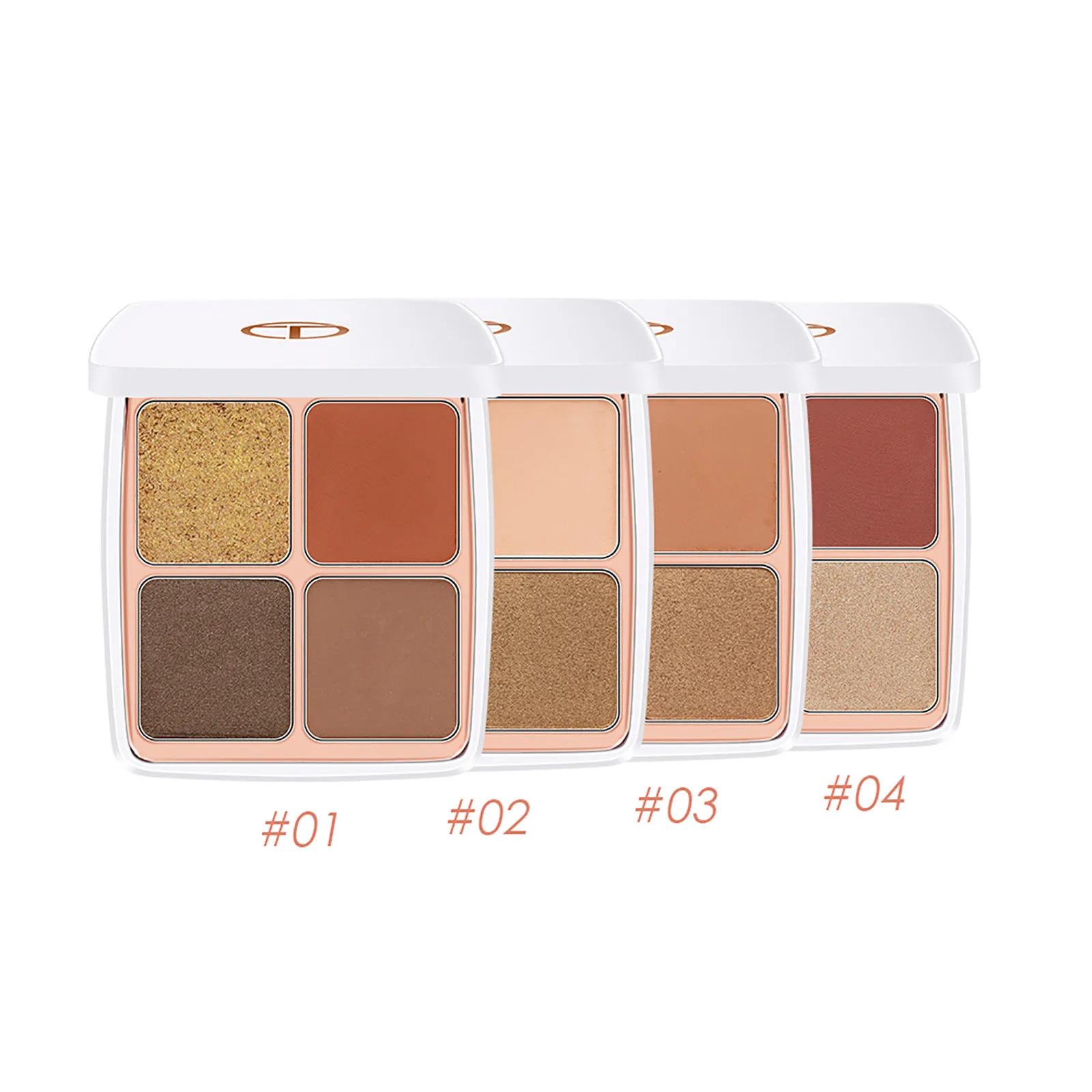 Модная палитра теней для век окрашенные марокканские цветные тени 4 цвета