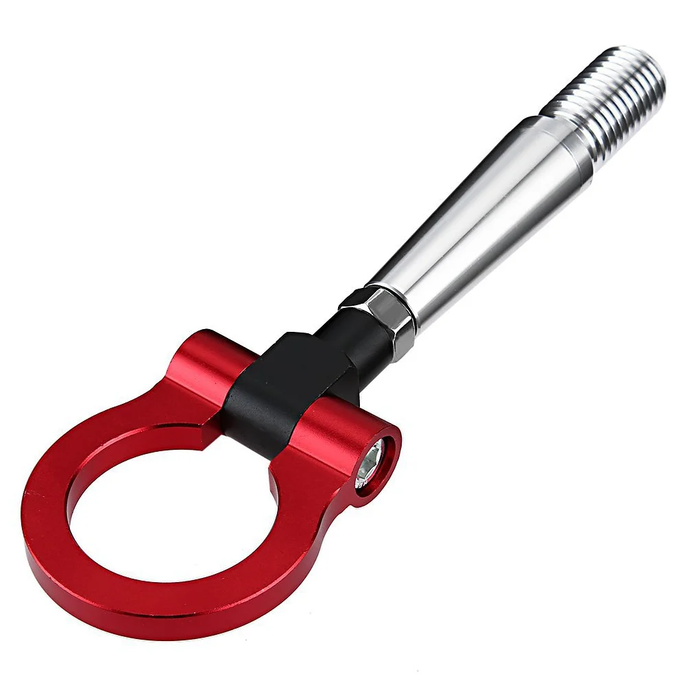 

Fashion Racing Style Aluminum Alloy Tow Hook for Car Front Rear Bumper (Red)