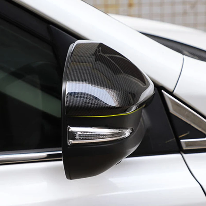 Для Toyota Highlander XU50 2013-2018 накладка на зеркало заднего вида автомобиля Kluger black carbon fiber