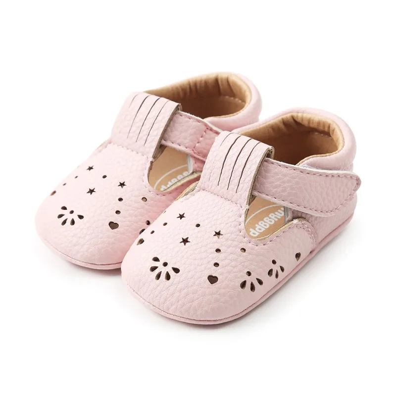 

Cuteborn Baby Girls Shoes Bebe First Walkers Princess Hollow Star-Shaped Crib Flat Shoes