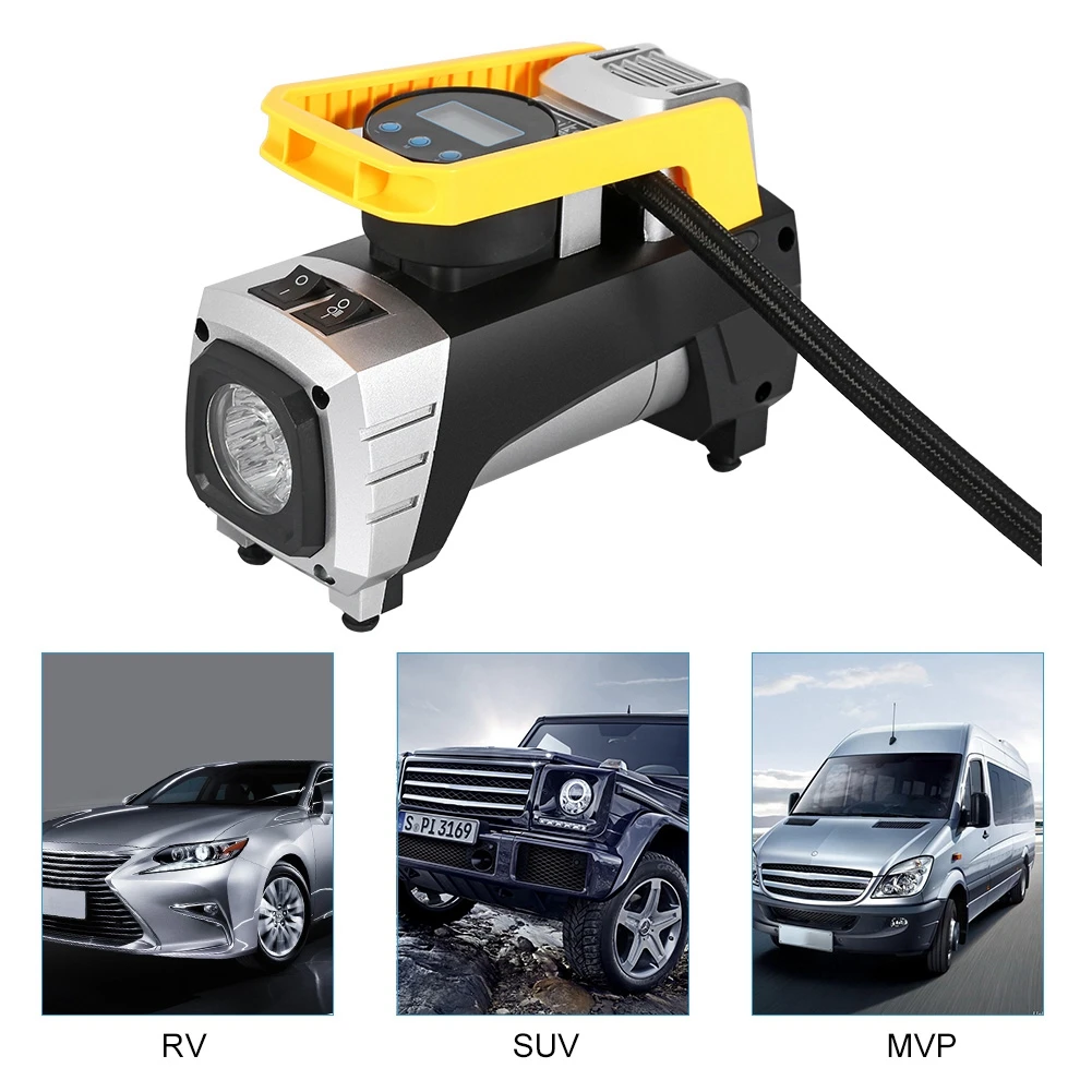 

Air Compressor Pump 12V LED Auto Car Air Compressor Pump Electrical Digital Display Tire Tyre Inflator Air Compressor Pumps New