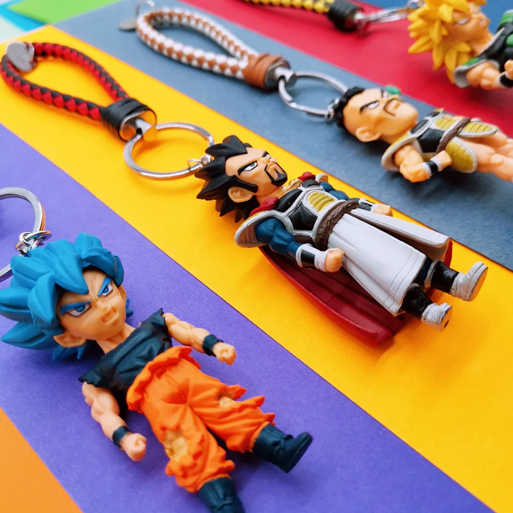 Брелок DBZ Super Saiyan Goku Vegeta Gohan Majin Boo фигурка костюма из аниме Драконий жемчуг Z брелок