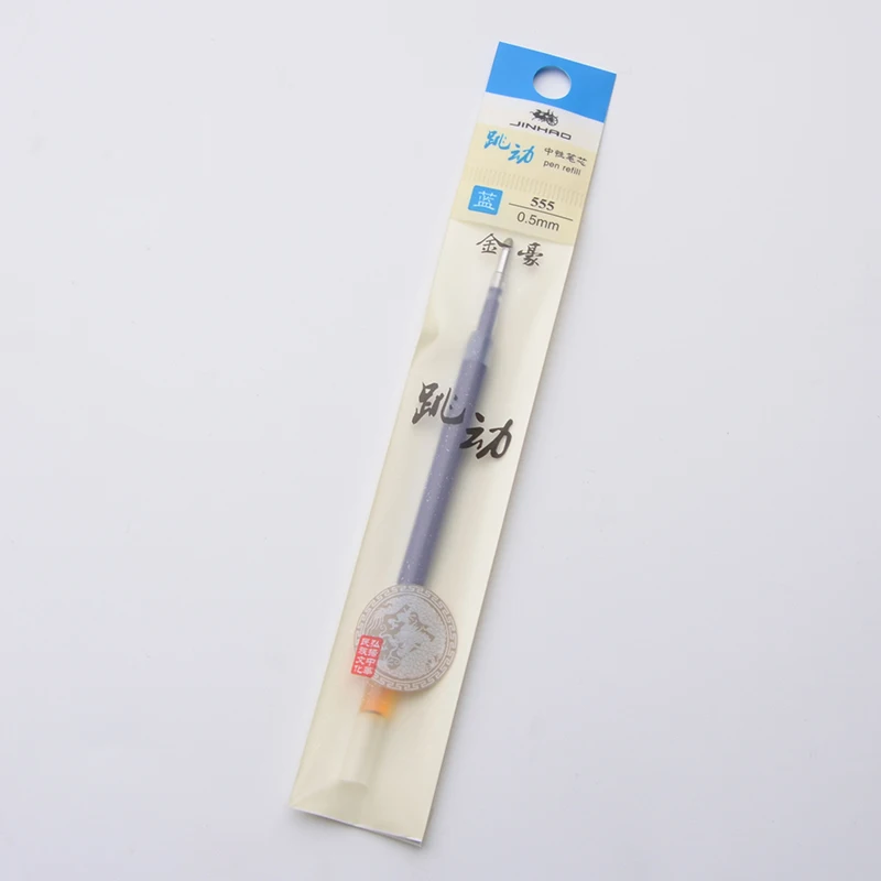 Jinhao 992 598 555 гель Заправка для ручек 20/уп цвет: черный, синий красные чернила гелевая ручка ролика чернил 0,5 мм 0,7 мм вместимость tinta para модное Новогоднее пуховое