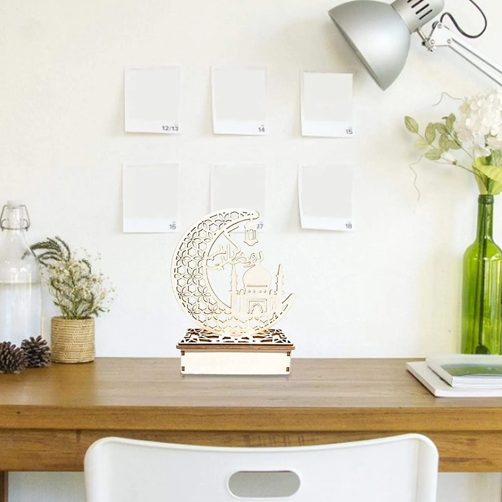 Рамадан Ledeid Мубарак подарки сделай сам для дома Декор деревянные украшения Ид