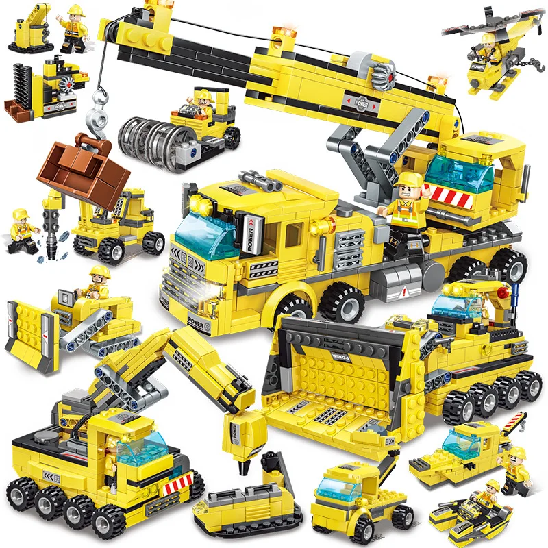 

693 шт., Детский конструктор 8 в 1