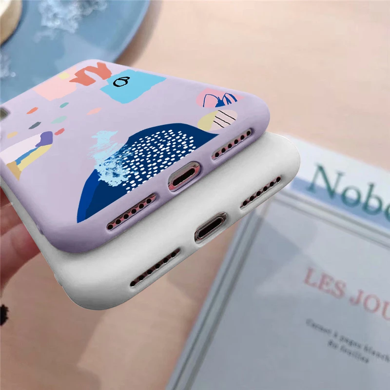 Силиконовый чехол для телефона с изображением облака граффити Луны иллюстрации