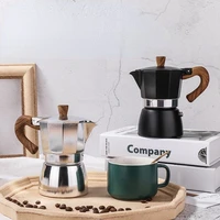 food grade stovetop espresso coffee maker moka pot for classic italian and cuban caf%c3%a9 brewing cafetera three cup 150ml