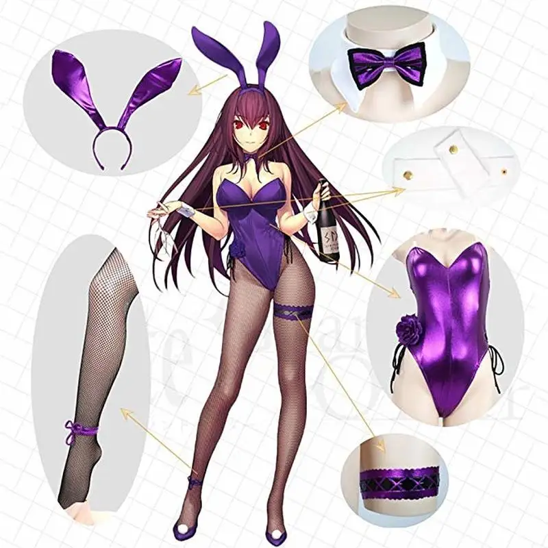Женский костюм кролика для косплея из аниме девочка|Сексуальные костюмы| |