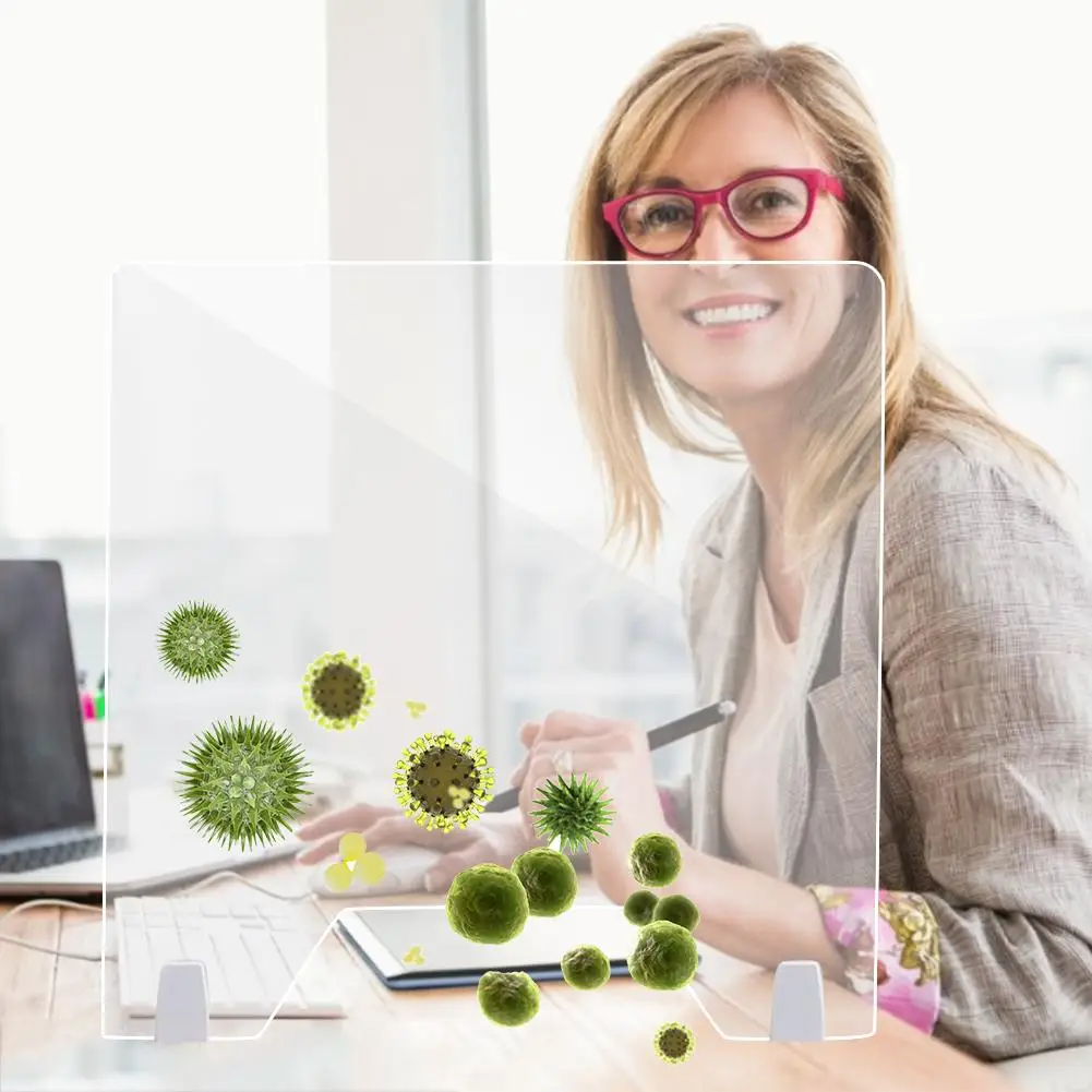 Акриловый защитный щит для чихания прозрачный Гладкий панель большинства