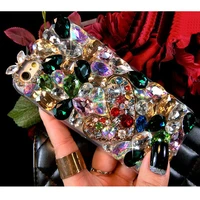 luxury 3d color diamond case rhinestone bling phone case coque for xiaomi redmi 5 7 8 9 6a 7a 8a 9a 9c note 5 6 7 8 9 pro 8t 9t