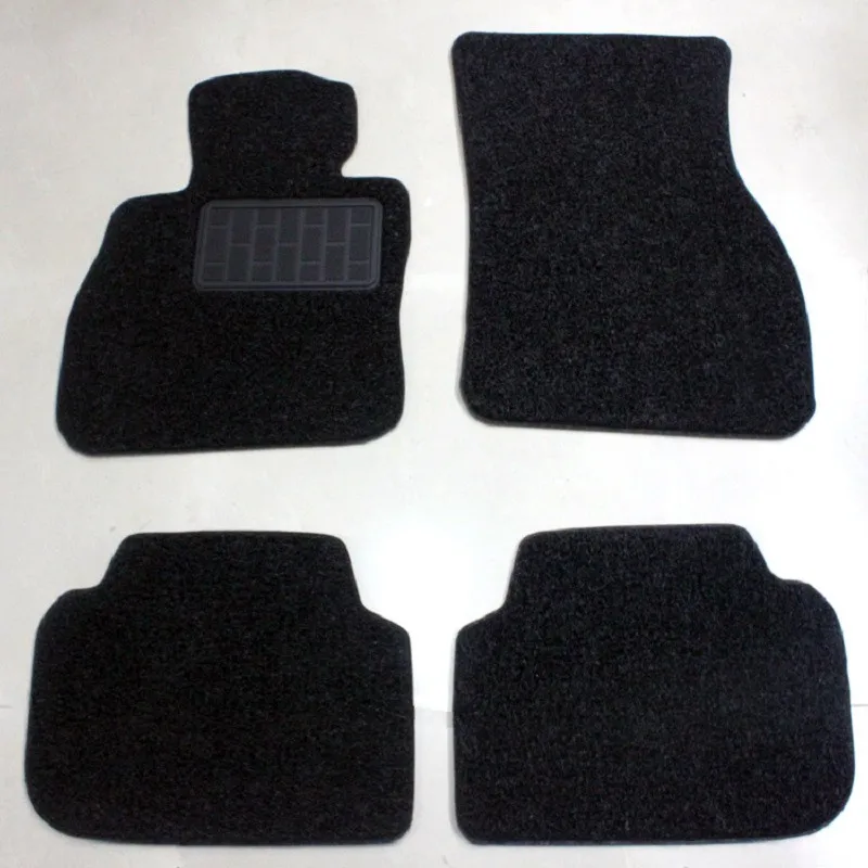 Черный полный набор Авто Напольный Коврик противоскользящий передний задний