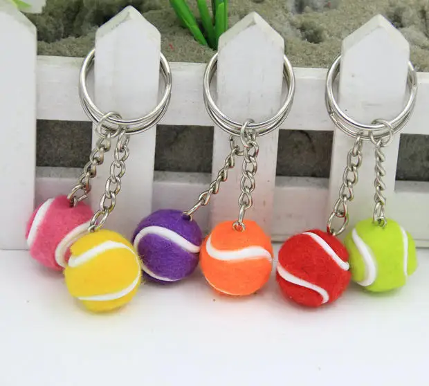 Брелок для ключей в виде теннисной ракетки маленький подарок Корейском стиле