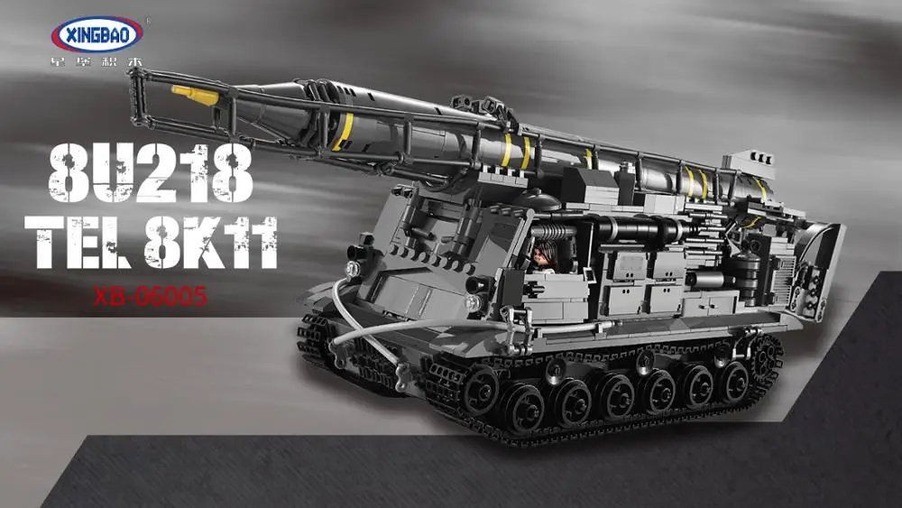

XINGBAO MOC Military Super Weapon Series Missile and Tank Model Building Blocks Sets kids toys bricks sets Children Gift
