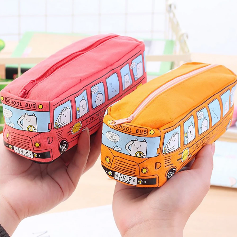 Креативный большой холщовый автомобильный чехол для карандашей школьные