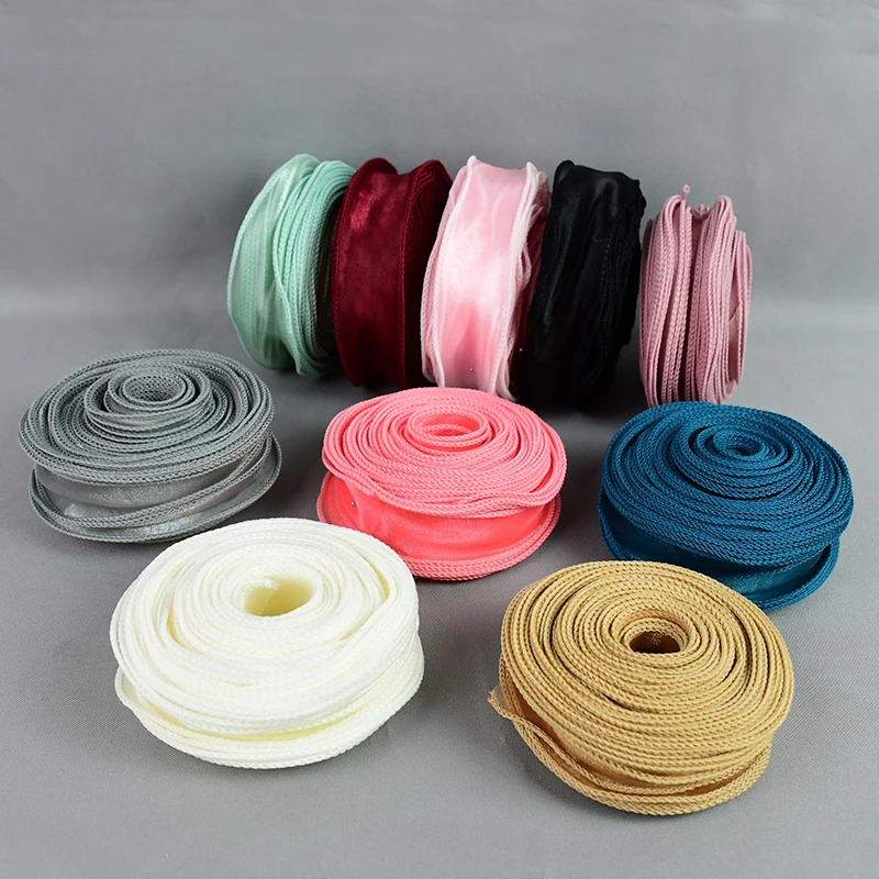 10 Yards Lace Ribbon Organza Bow Silk Gift Wrapping Decoration Hair Ornament Wedding Party Decor Supplies | Дом и сад