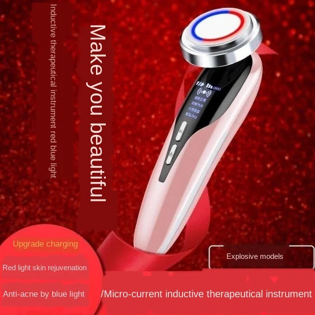 

Household Multi-Functional Slimming Instrument Cleaning Instrument Skin Maintenance Instrument Red and Blue Light Machine