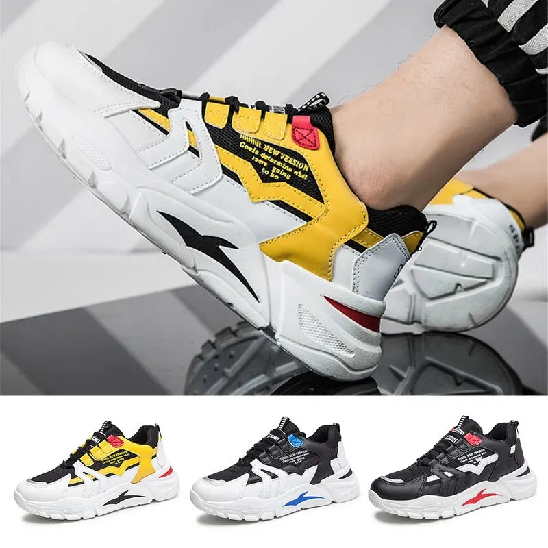

New Men Casual Shoes Lace-Up Men Shoes Winter Fashion Female Clunky Sneaker Casual Platform High Help Dad Shoes Size39-44