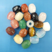 1pc natural semi precious stone loose beads section diy pendants necklace beads 1317mm oval column shape jewelry accessories