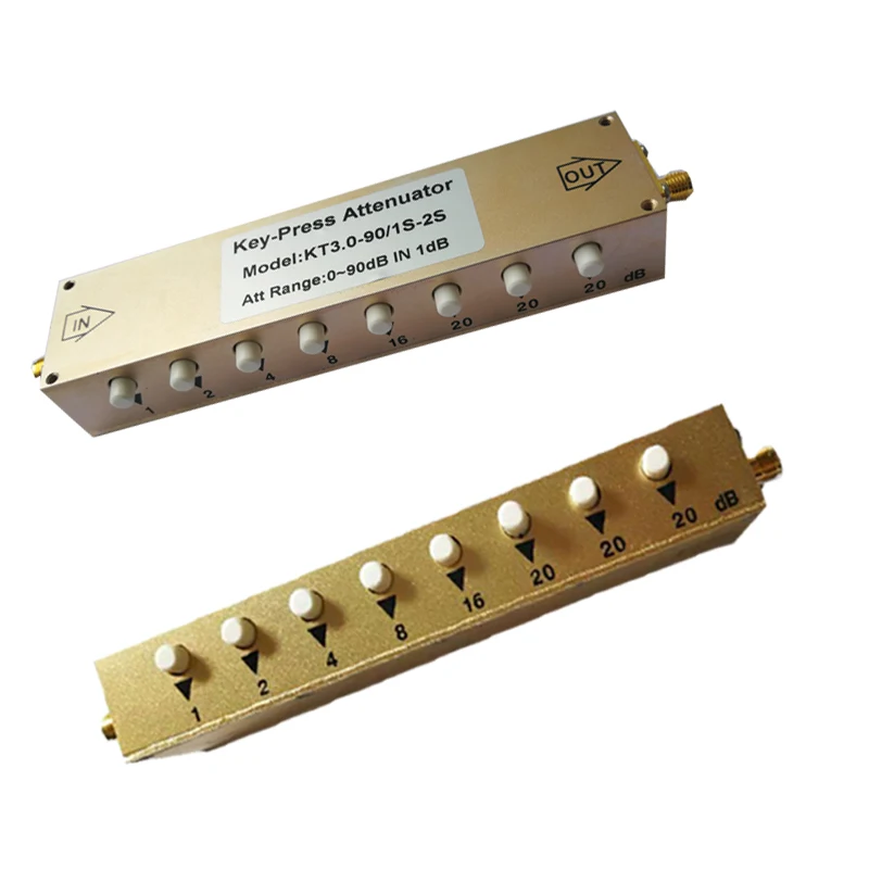 N-type RF Регулируемый аттенюатор/SMA сигнальный аттенюатор с кнопкой шаговый 90 дБ 0-3G |