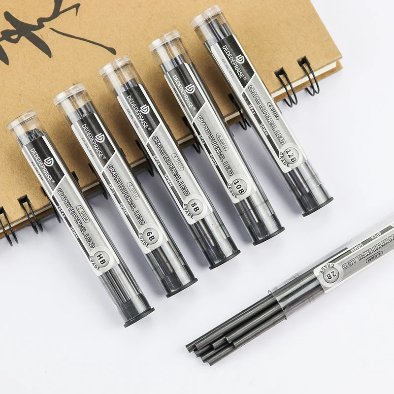 2.0/4.0mm Graphite Lead/refills/core Replaceable Hb/2b/4b/6b/8b/10b/12b Sketch Painting